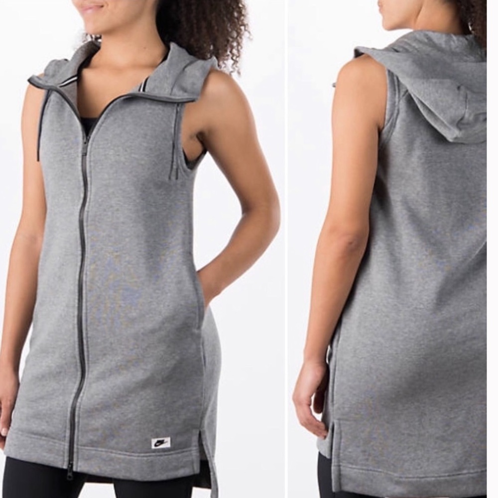 Nike Hooded Tunic Vest. Size L.